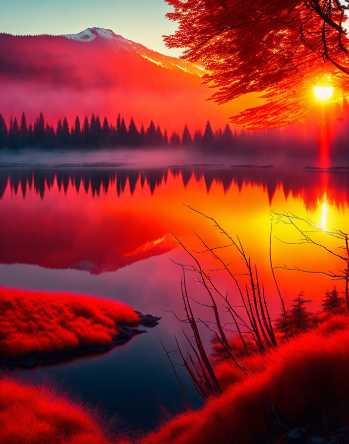 Red sun rising 
