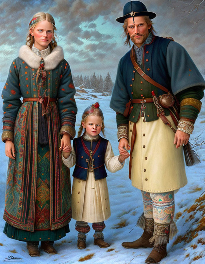 Traditional nordic dress