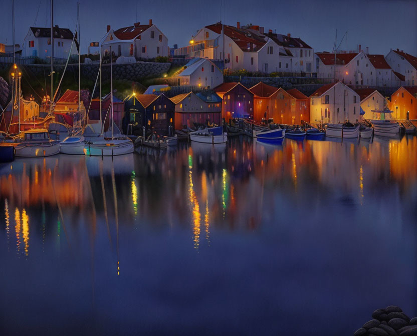 Harbour in the still of the night