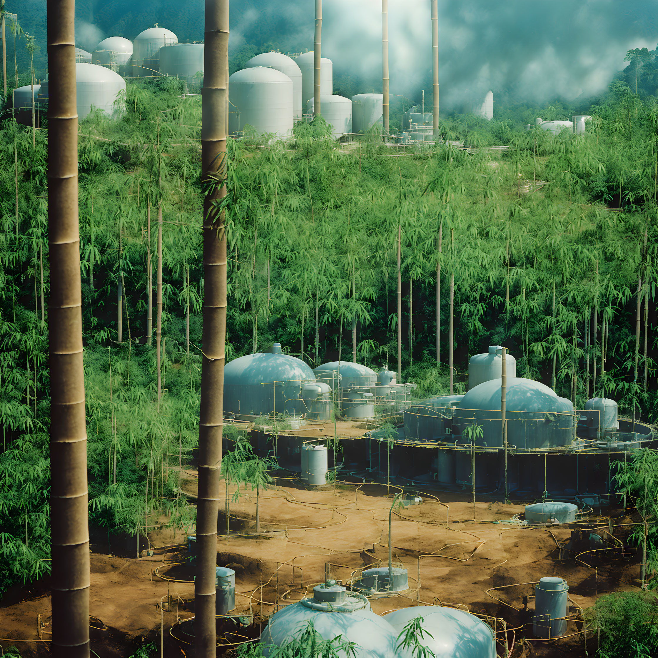 futuristic biogas plant
