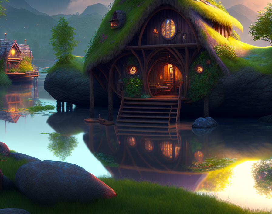 Hobbit-House riverside