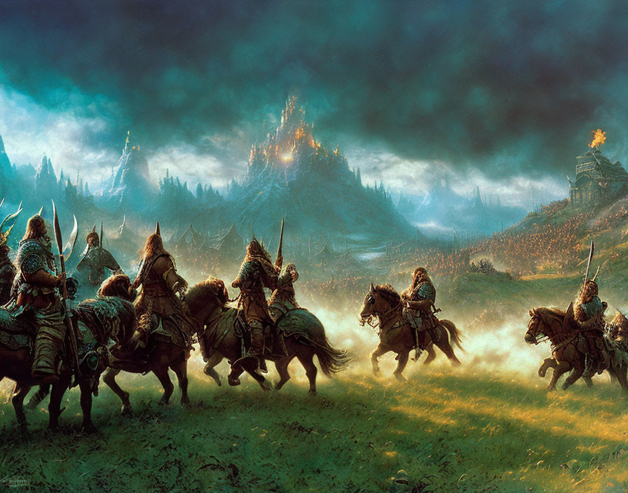 Vikings on battlefield
