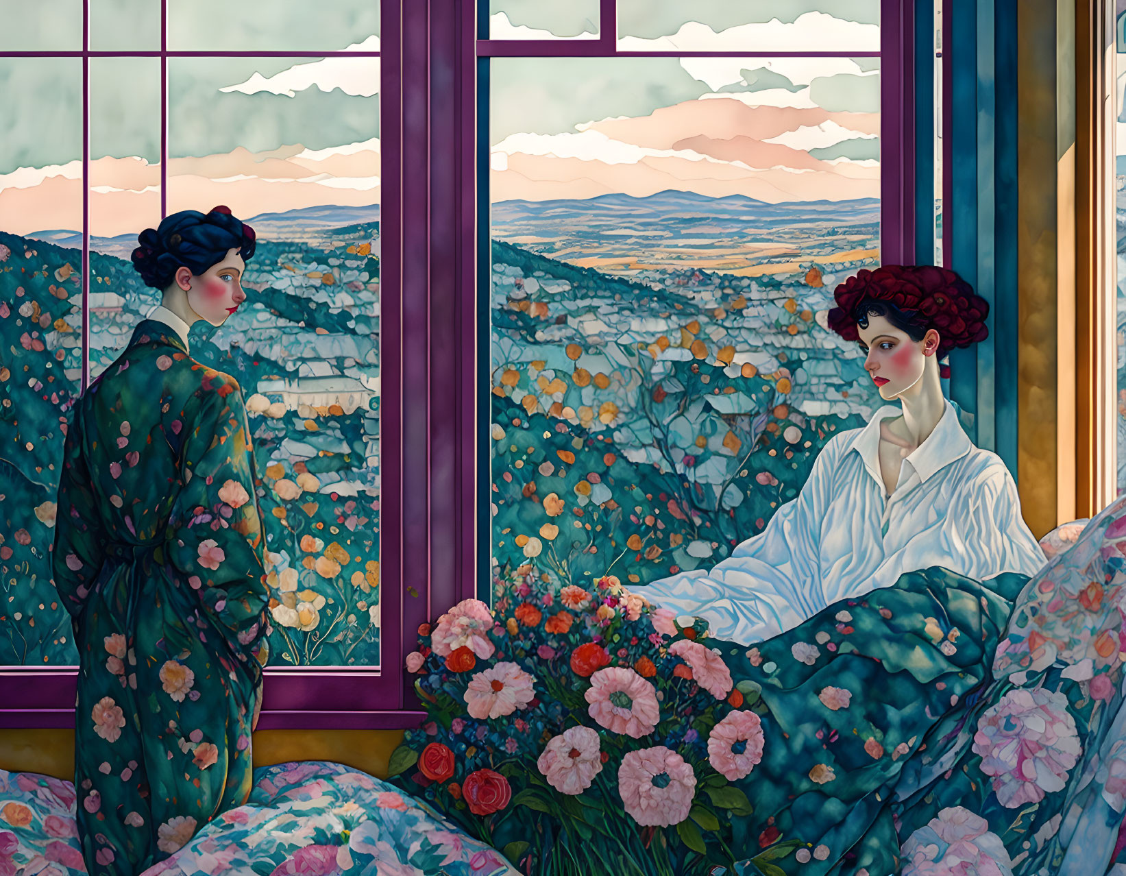 Conversation by the Window