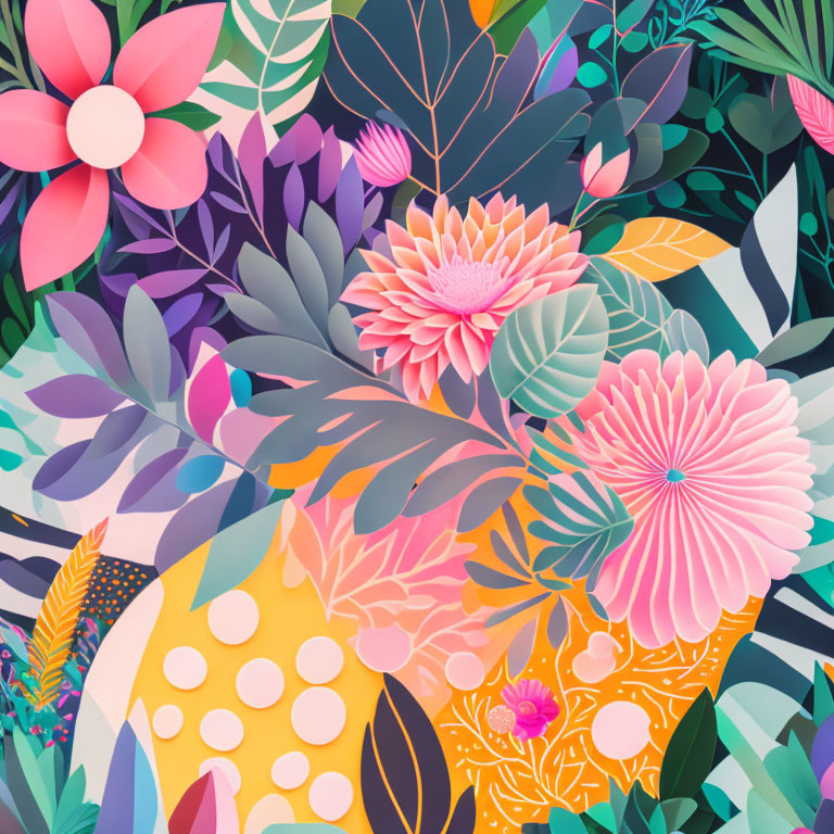 abstract florals