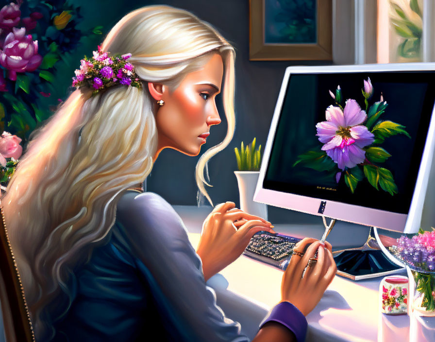 Illustration of a Digital Artist