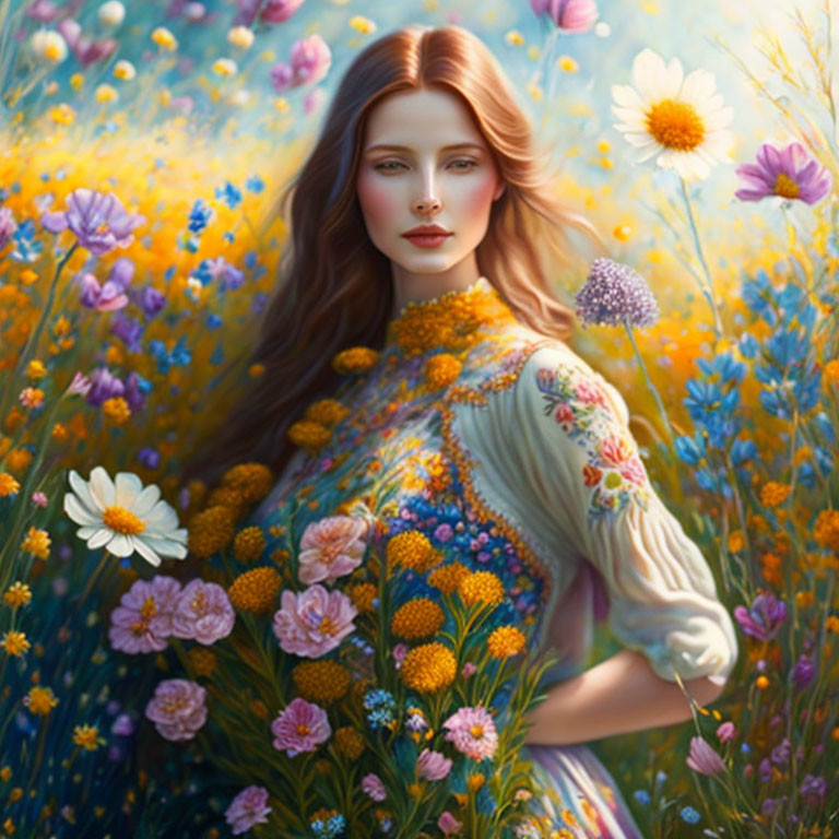 Lady in the meadow
