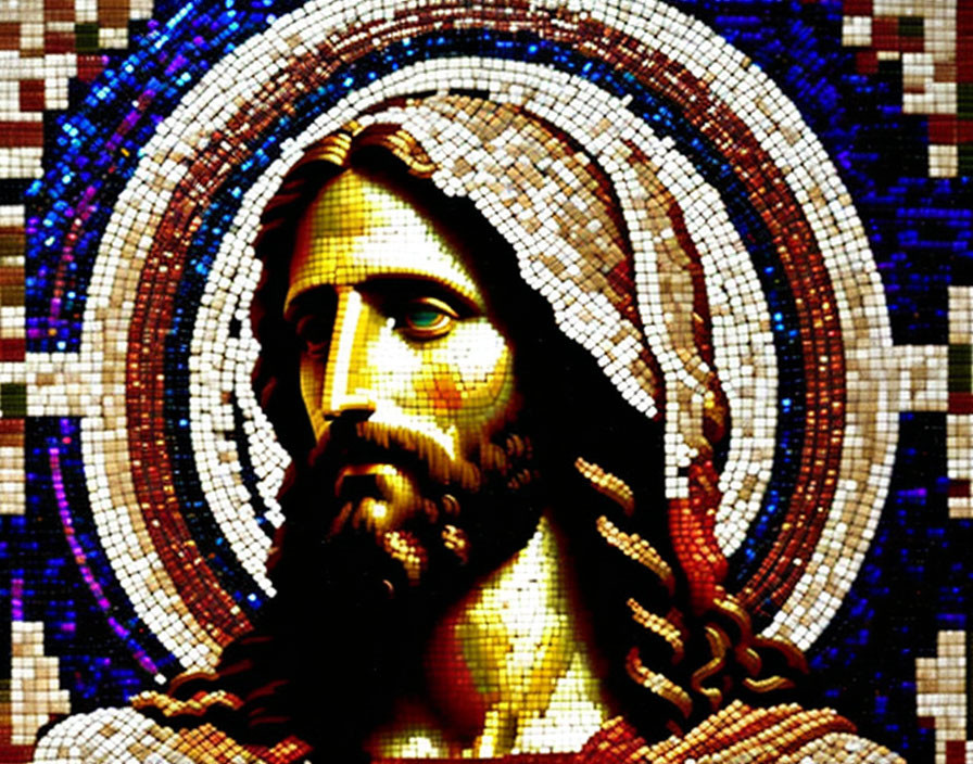 Lord Jesus mosaic art