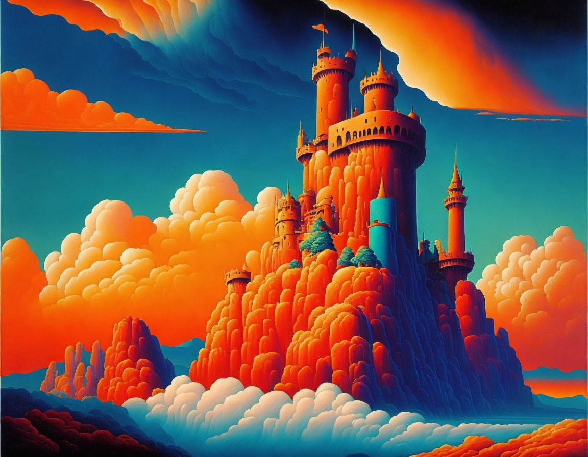 Fantasy Castle in the Sky