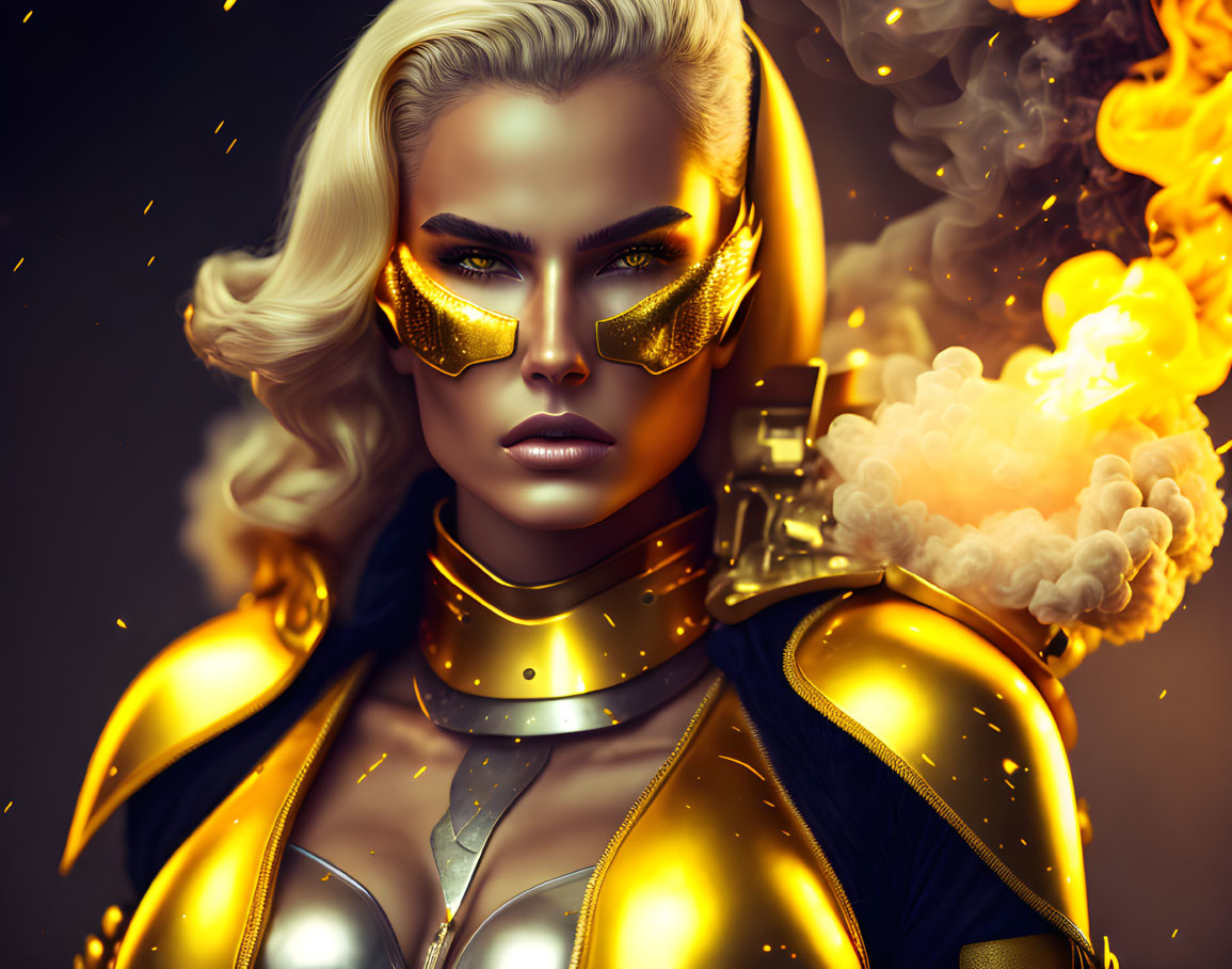warrior golden woman