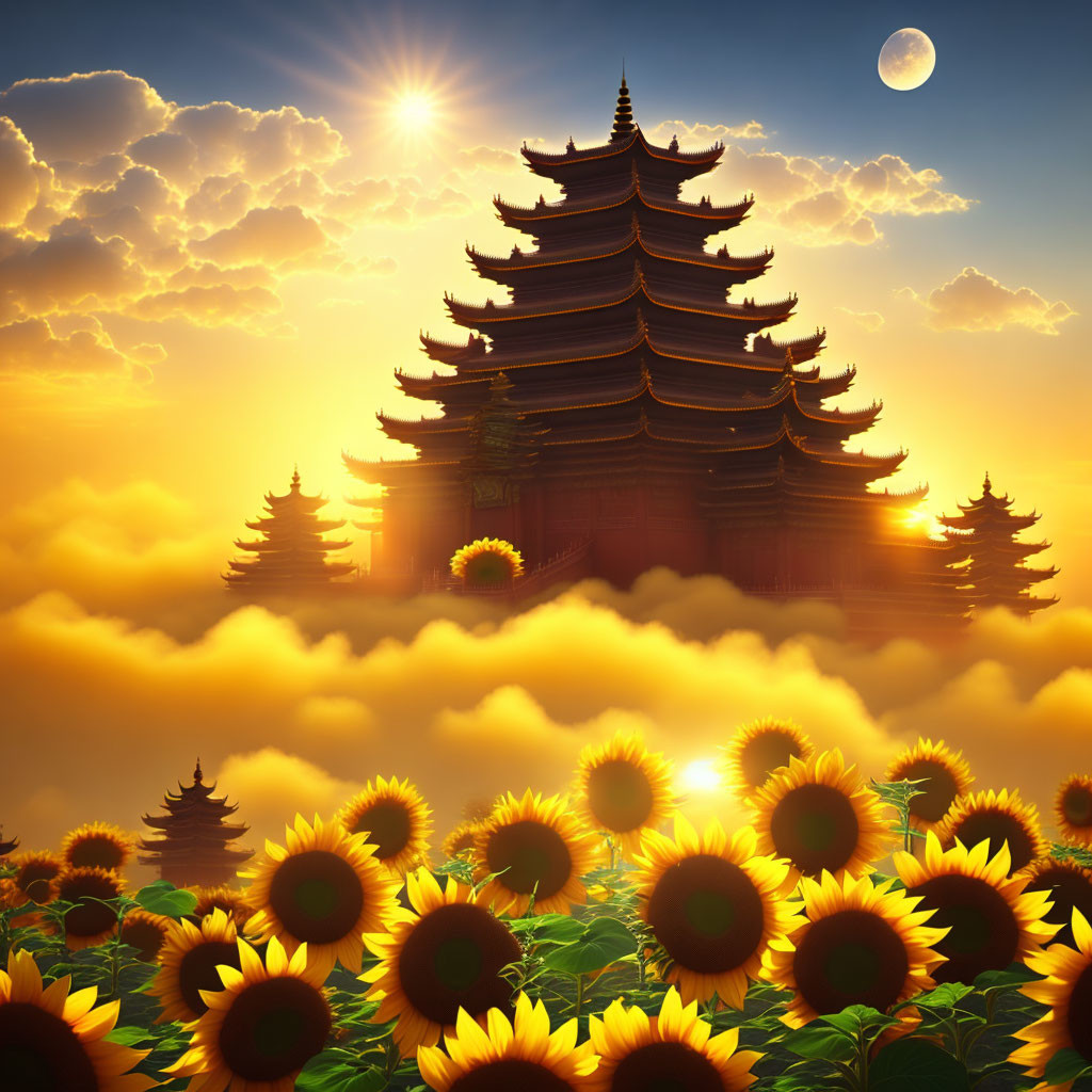 Sunflower temple