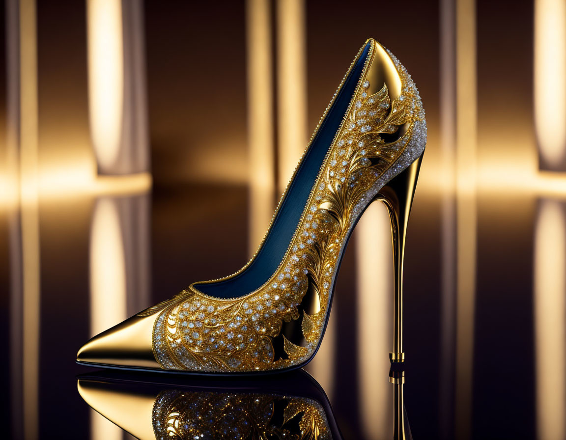 golden shoes for women