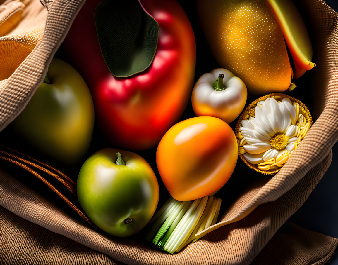 Vegetables in a bag