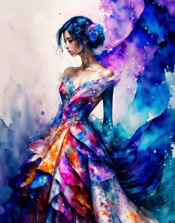 Colorfull dress