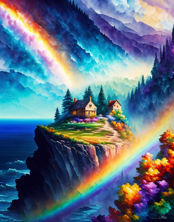 Rainbow cliff 