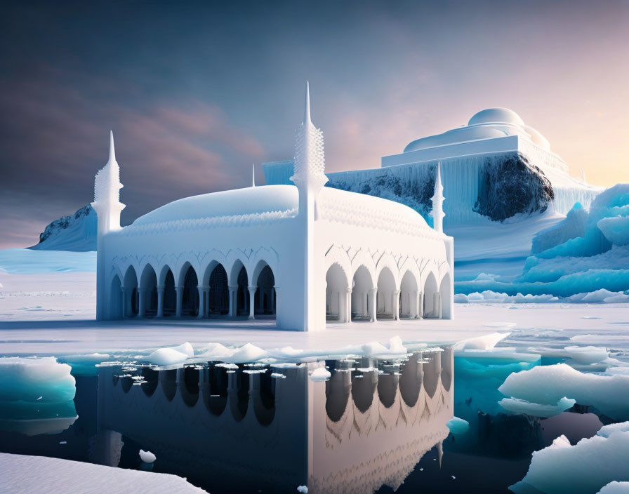 mosque in ice