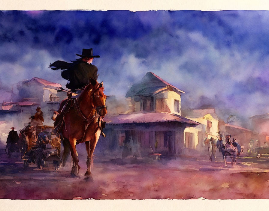 Once Upon a Time in the West watercolor