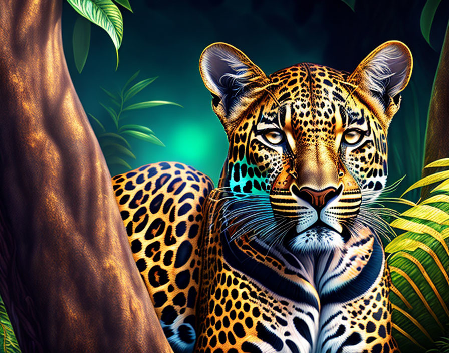 Leopard in the jungle