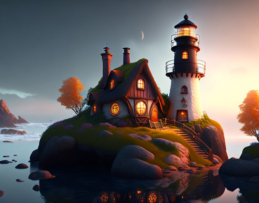 8k Realistic House on an island 