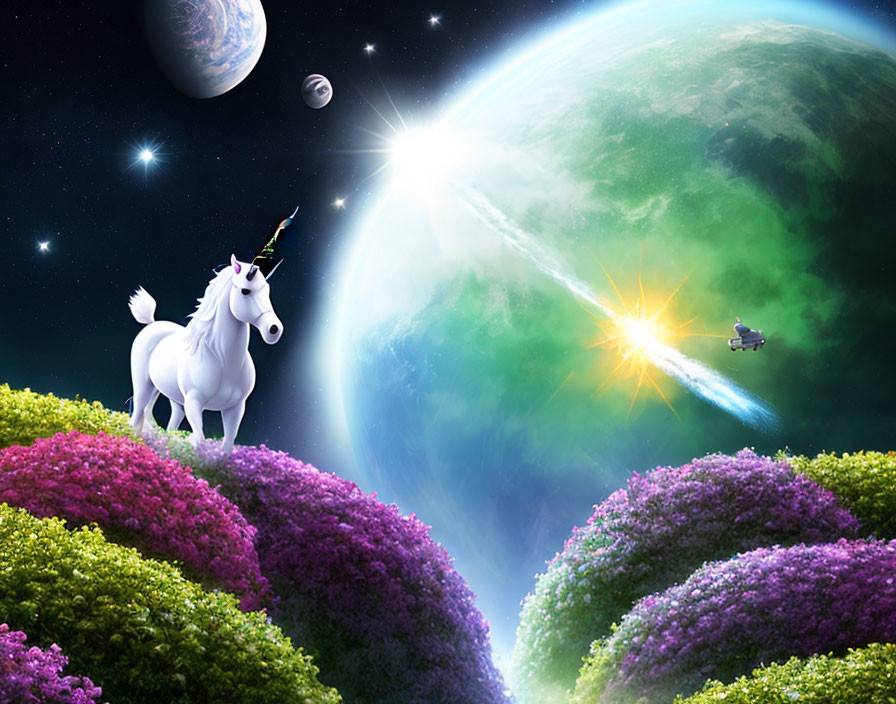 Unicorn in Space