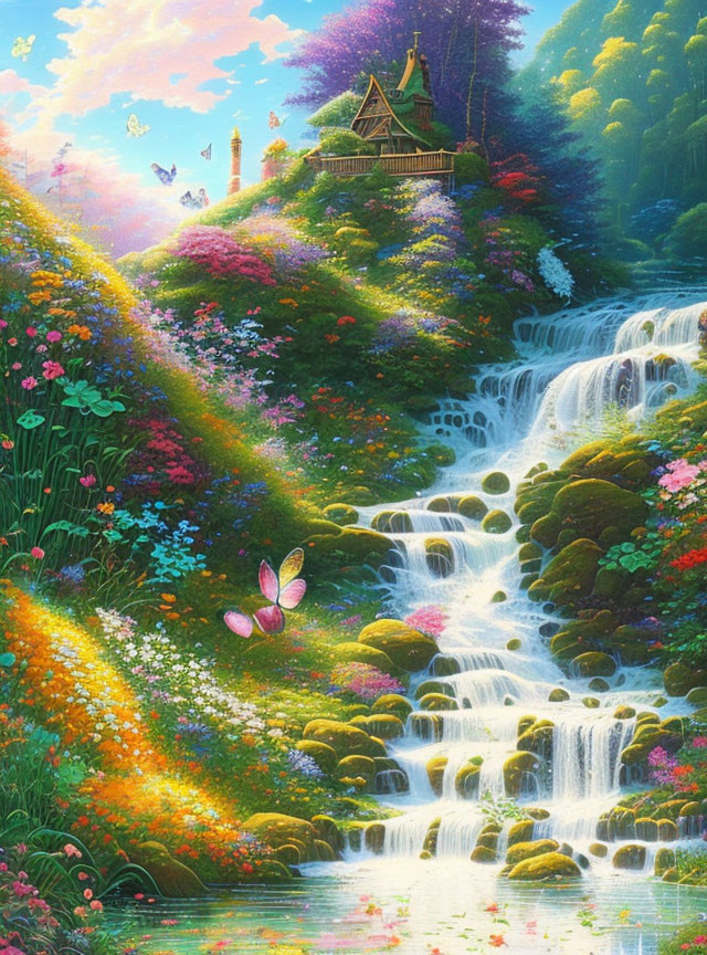 Waterfall in Mystic Land