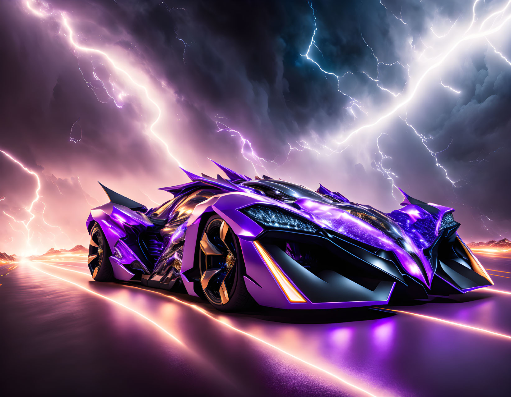 Purple Crystal Racer