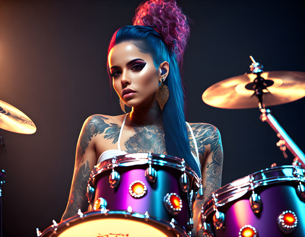 Fake Rock Star Series - Drummer Arianna Casey