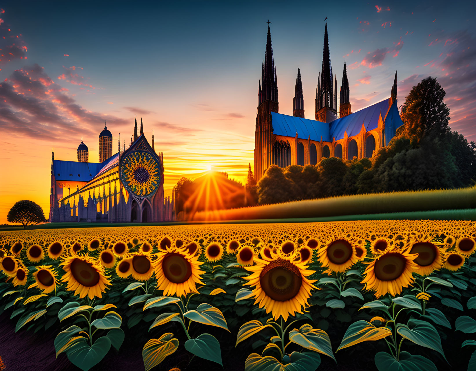 Sunflower Cathedral Field