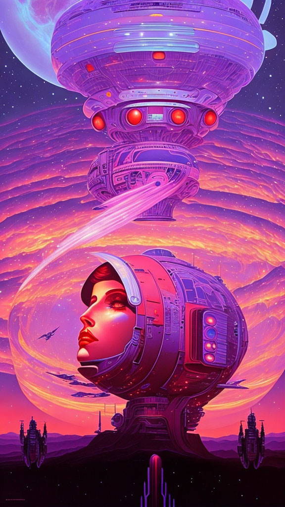 Retro sci-fi movie poster