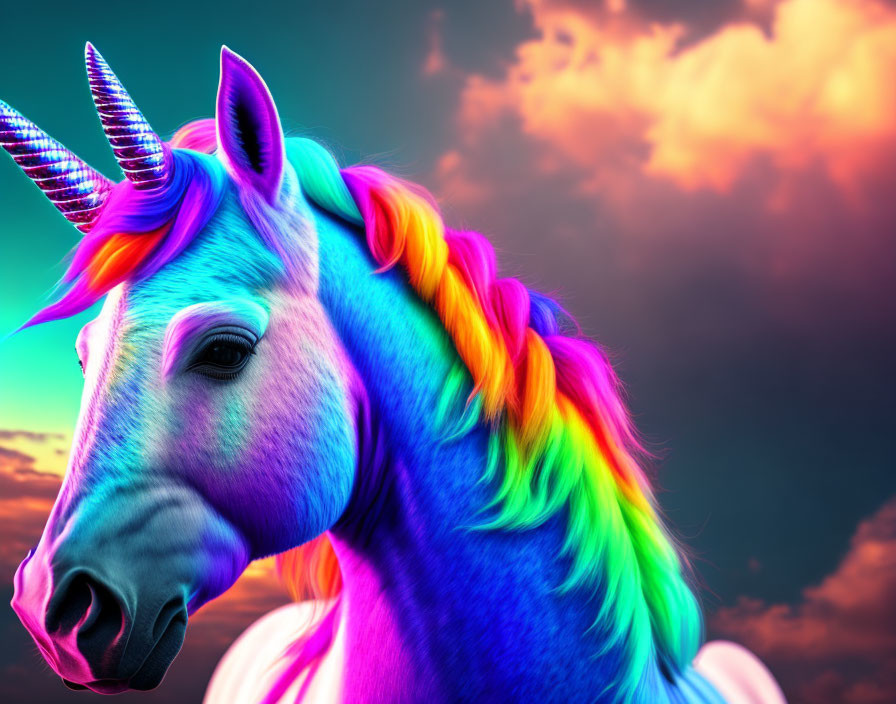 colourful unicorn