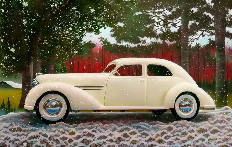 my old car under snow By Dj Pixl