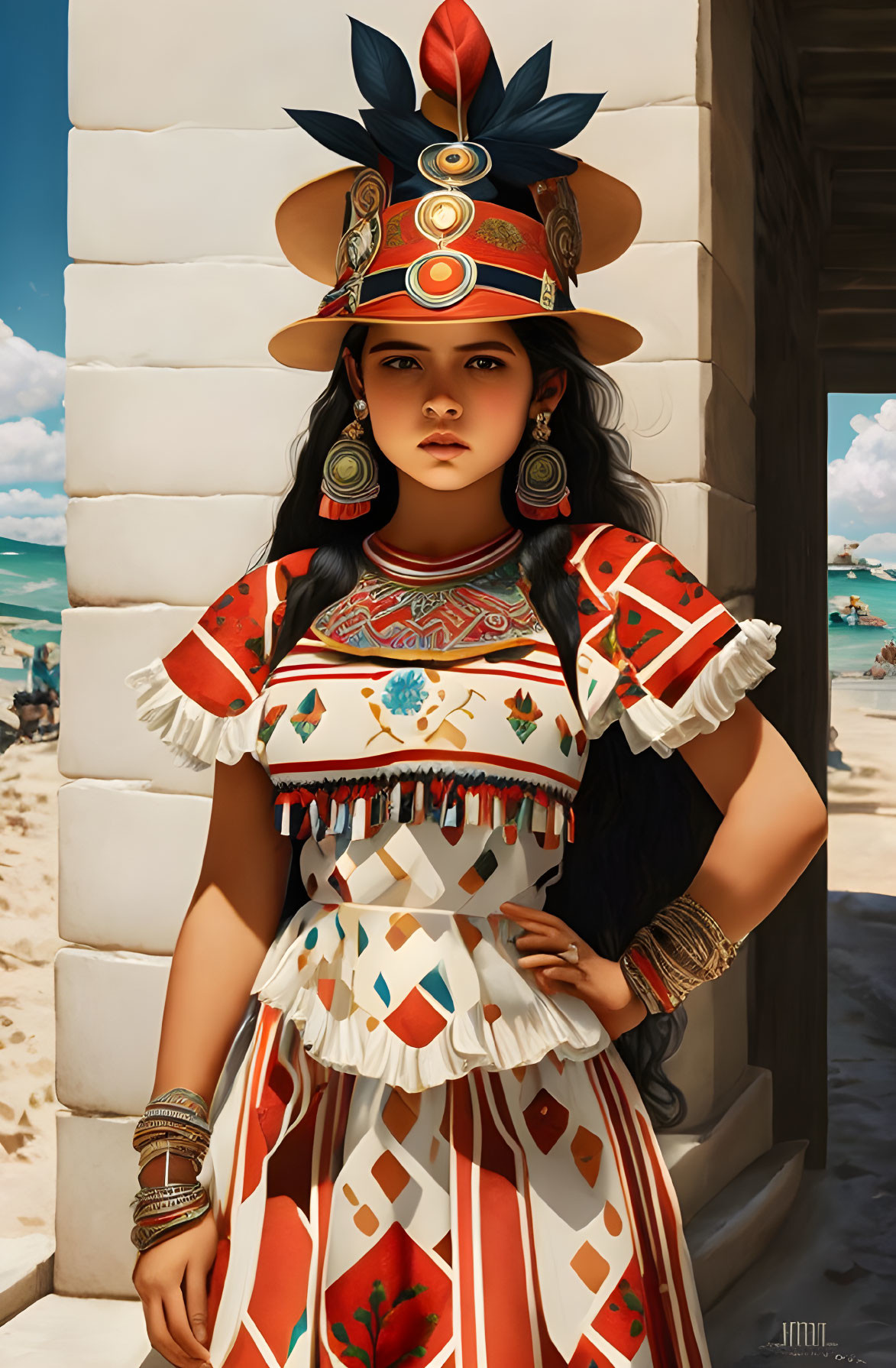 Aztec tribal princess