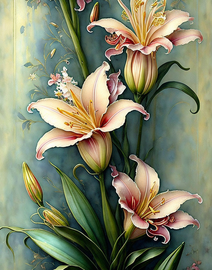 Pink lilies 