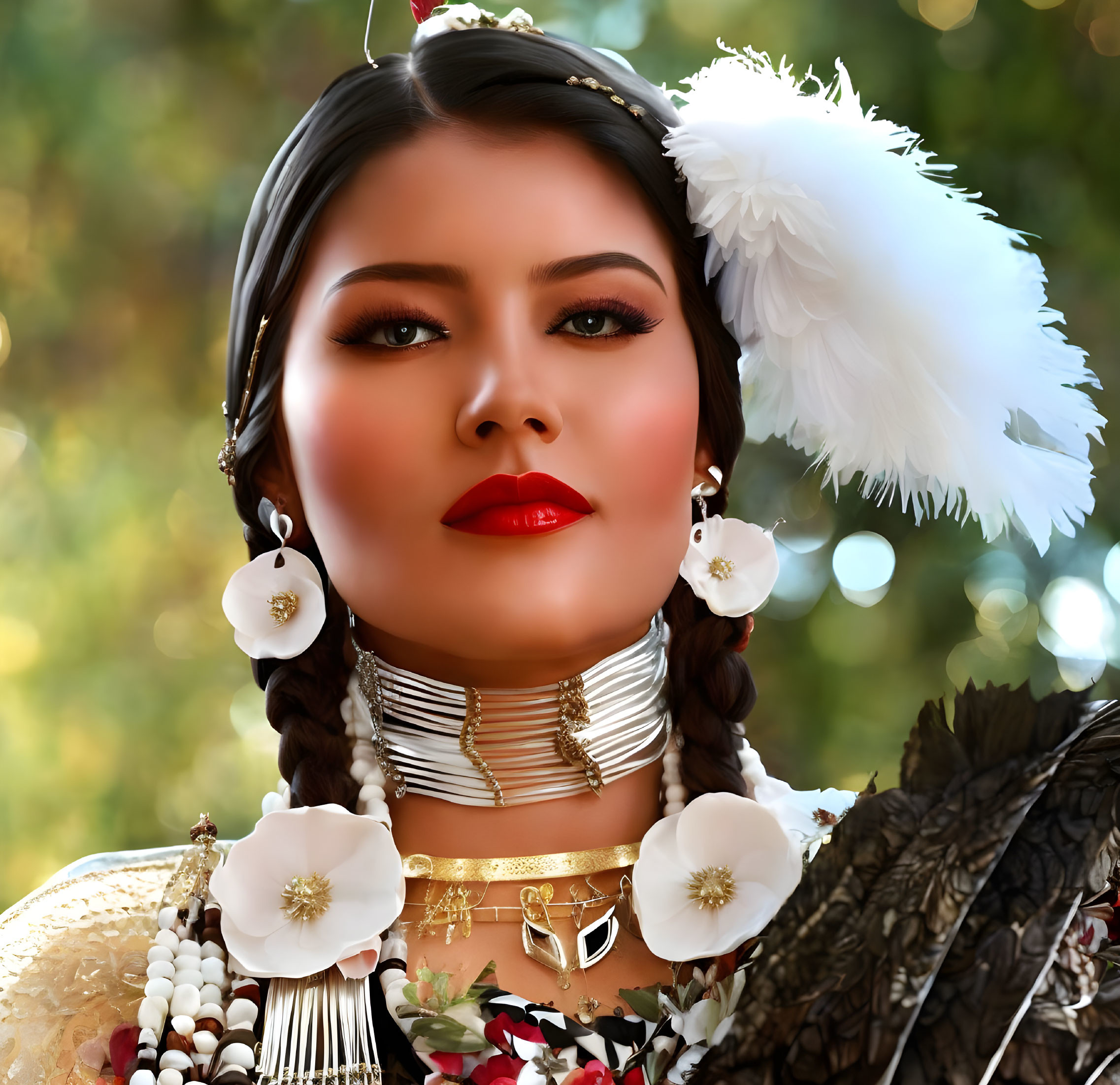 American native woman