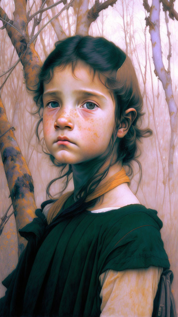 Little gipsy girl from the forest 