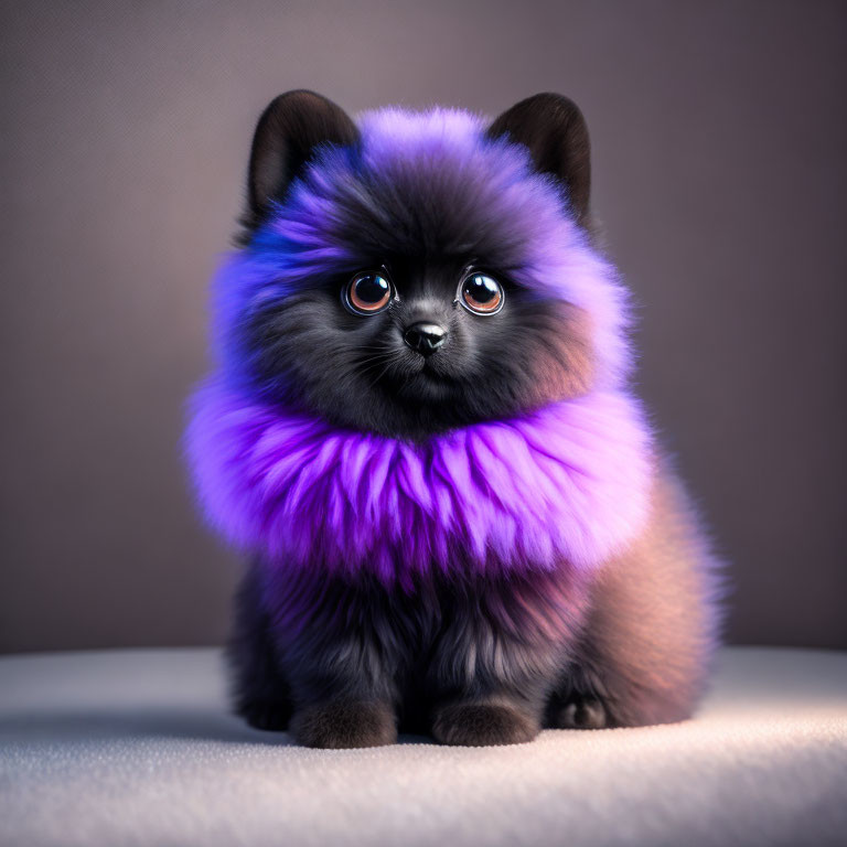 Purple Furred Beautiful Critter