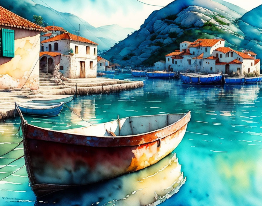 Montenegro fishing village 
