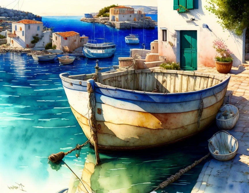 Greek fishing village 