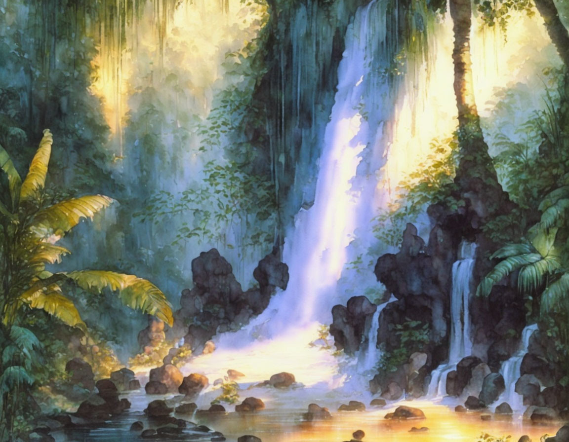 waterfall in Bali 