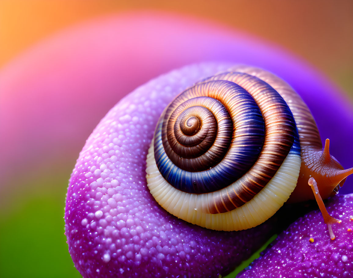 colorful snail