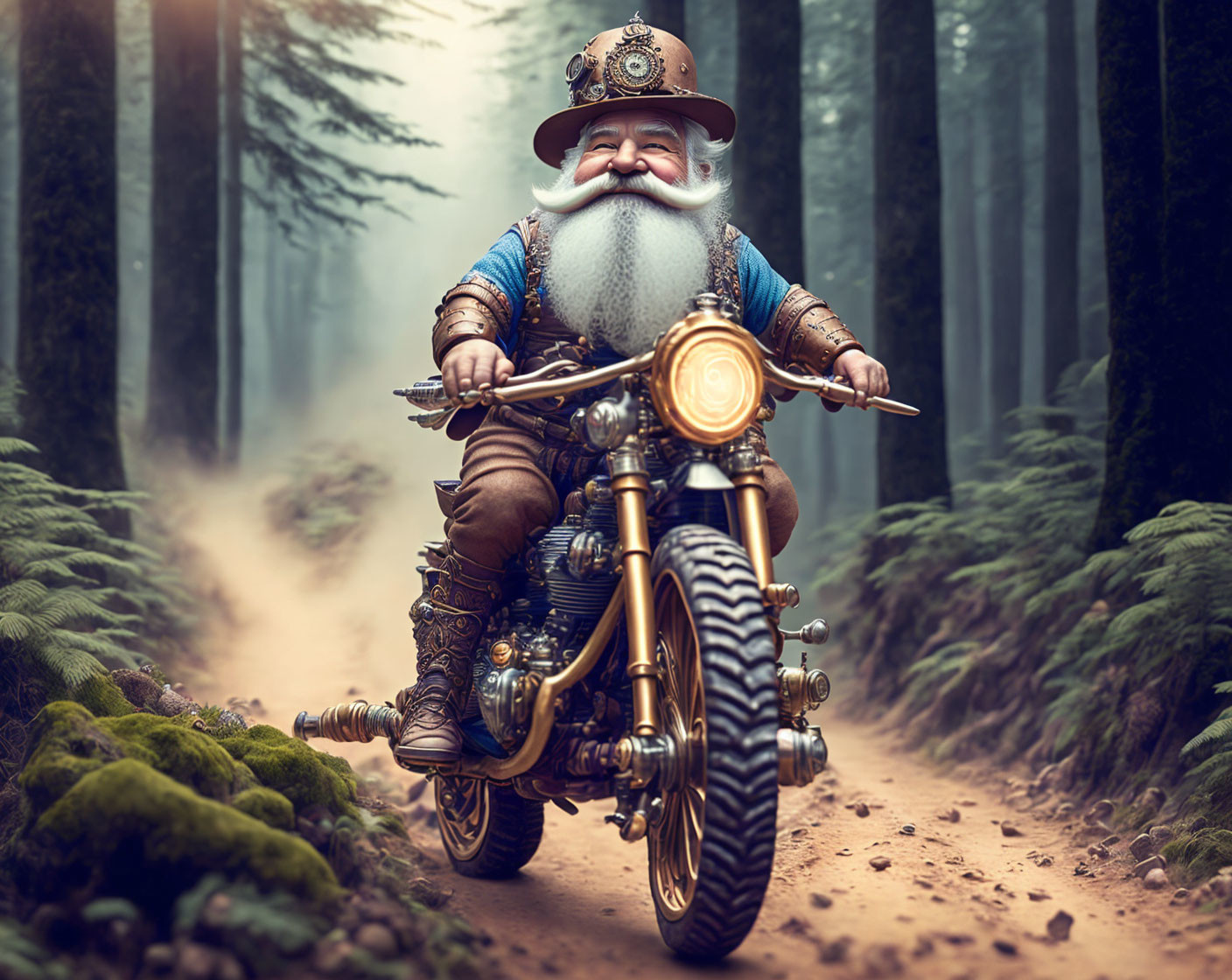  Steampunk Biker Dwarf