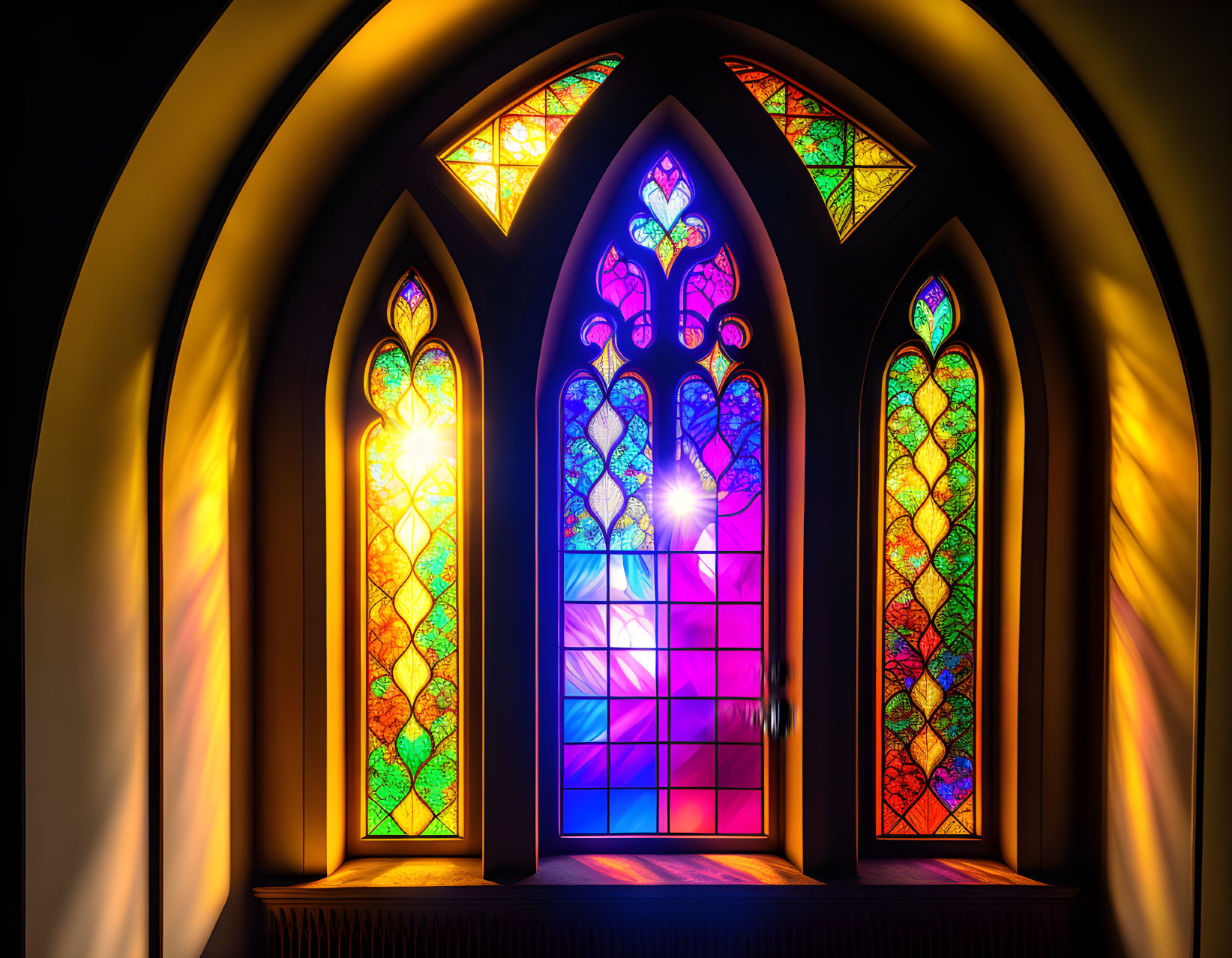 Window in a church 