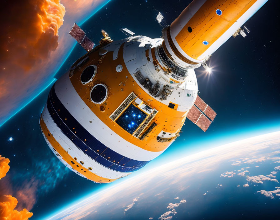 Soyuz Docking in Orbit