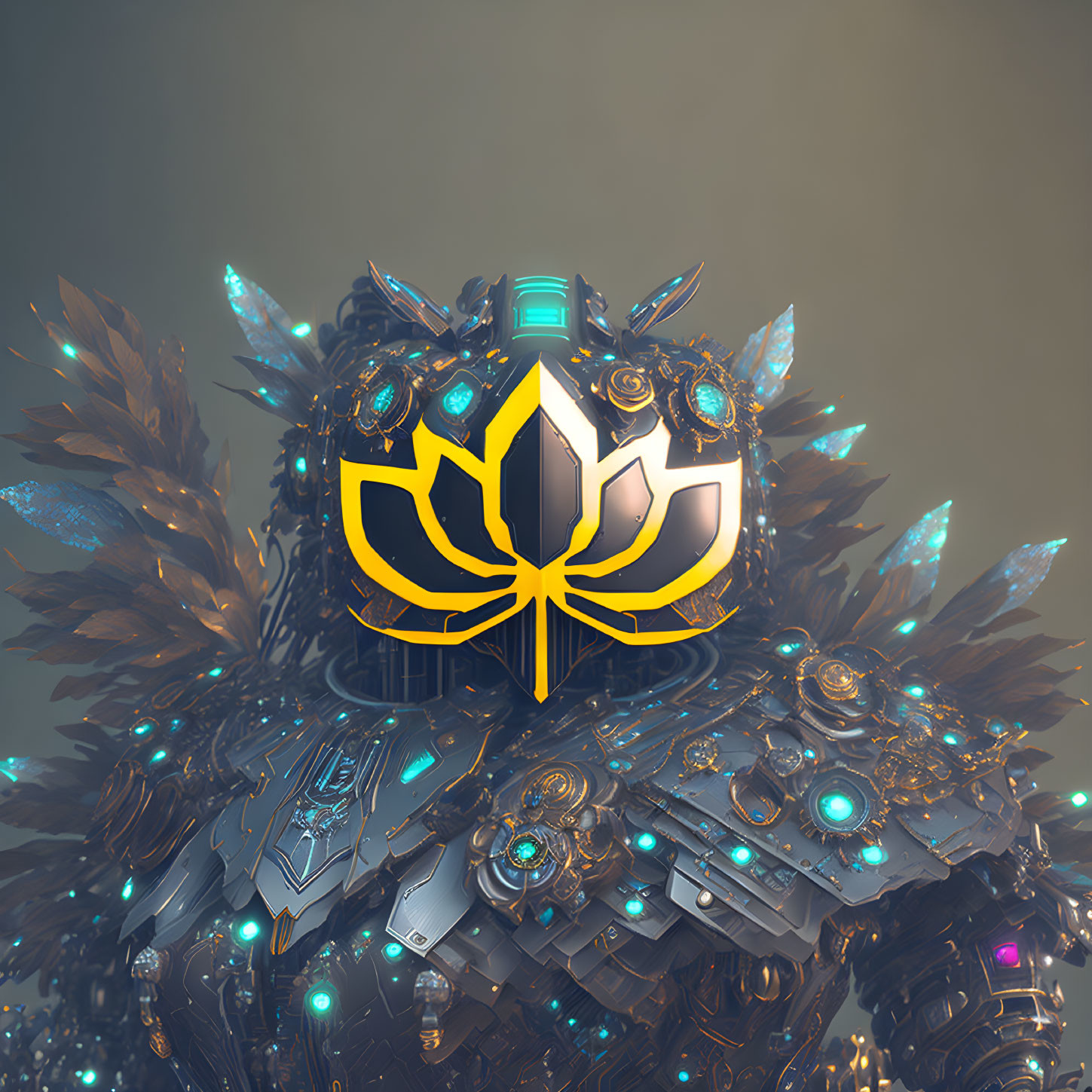 a new minimalist logo with Lotus symbol