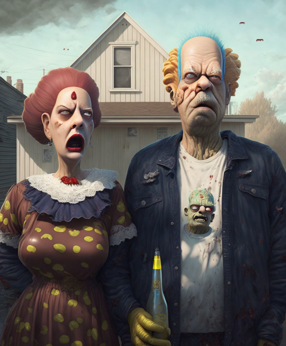 Welcome ot the Simpson's zombie gothic x___x