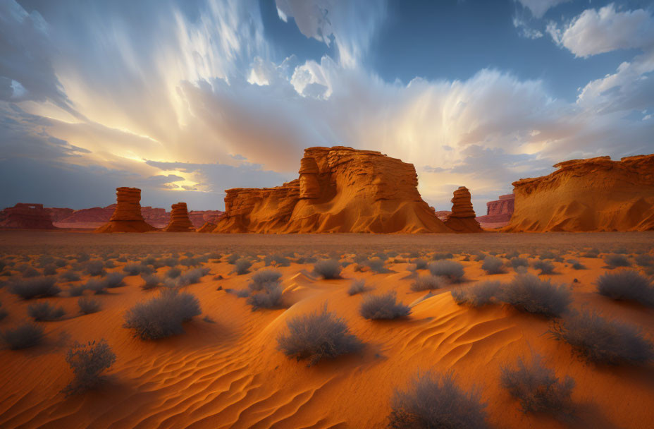Enchanting desert scene