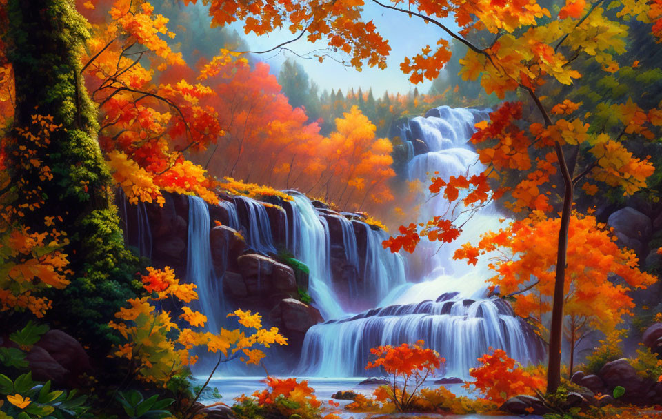 Majestic Autumn Cascares