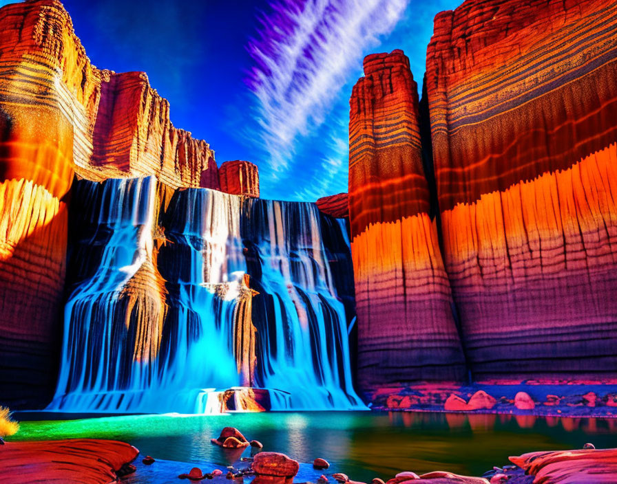Navajo Falls in Arizona usa