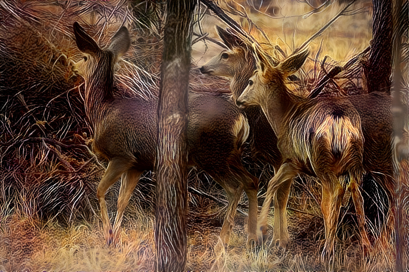 Deer in the yard