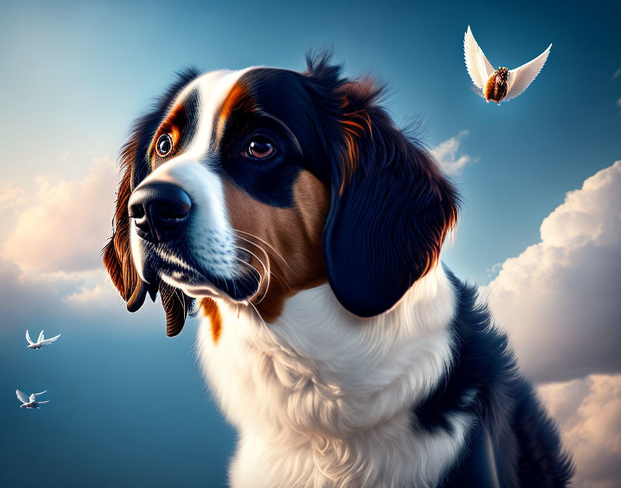 Dog in heaven 