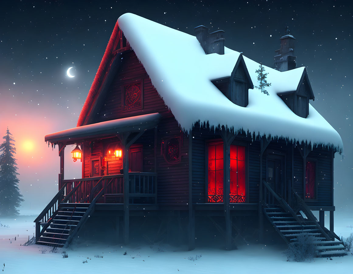 The haunted winter house